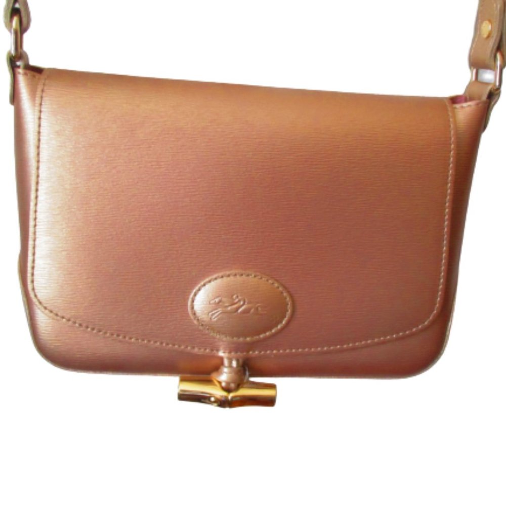Longchamp Rose Gold Roseau Crossbody Bag